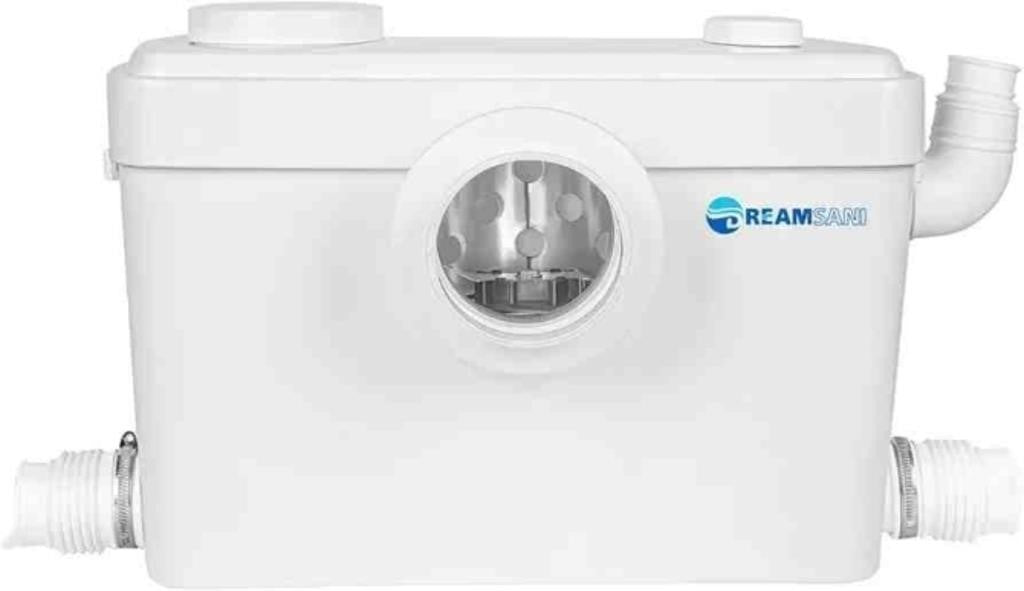 Macerator Pump,Macecrating Toilet Pump for Basement with 4 Water Connections(750W)