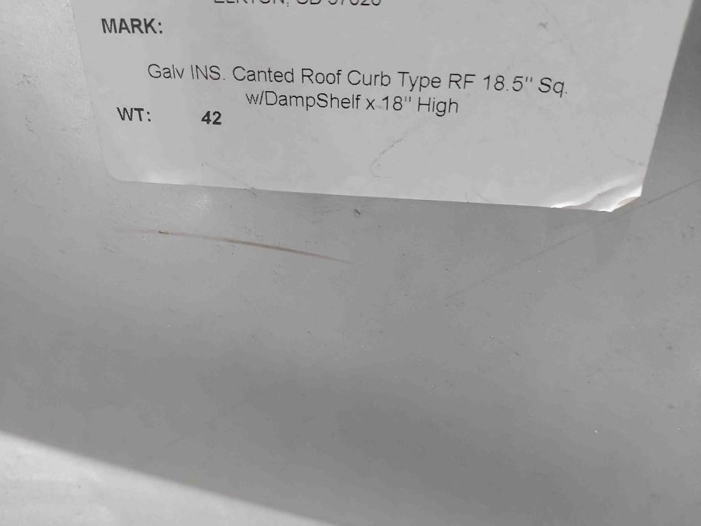 TCF Twin City Fan And Blower BCRD-100D Belt Driven Power Ventilator 115V Single Phase 60Hz, 5.3 FLA And Galvanized Insulated Canted Roof Curb 18.5" X 18.5" X 18" High With Dampshelf