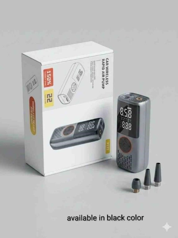 Tire Inflator Portable Air Compressor - 150PSI Cordless Portable Air Pump for Car Tires