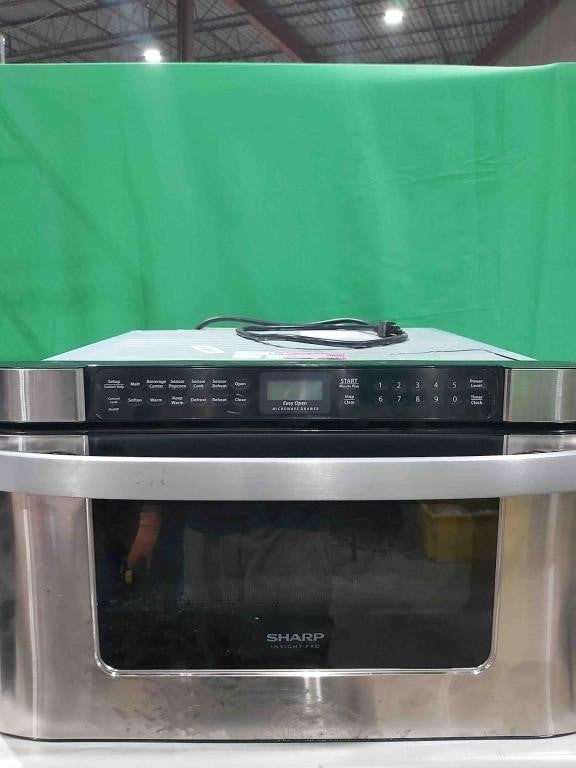 Sharp KB-6524PS 24-Inch Microwave Drawer Oven, 1.2 cu. ft., Stainless Steel