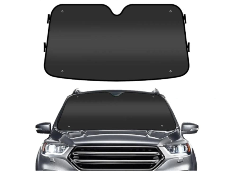 GENANY Black Windshield Sun Shade for Car SUV Truck (64x32 Inches)