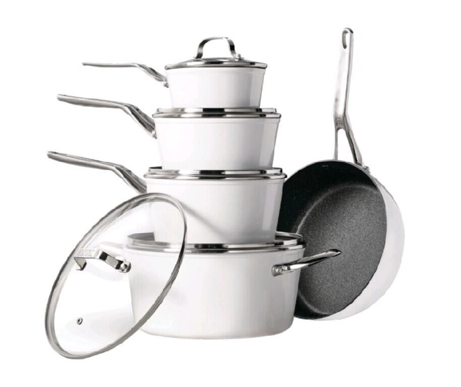 Heritage The Rock White Ceramic Zero Cookware