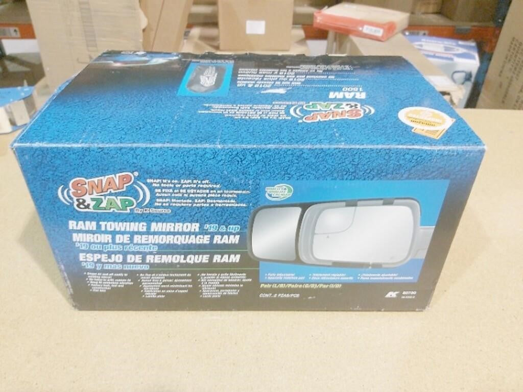 Fit System - 80730 Snap & Zap Custom Towing Mirror