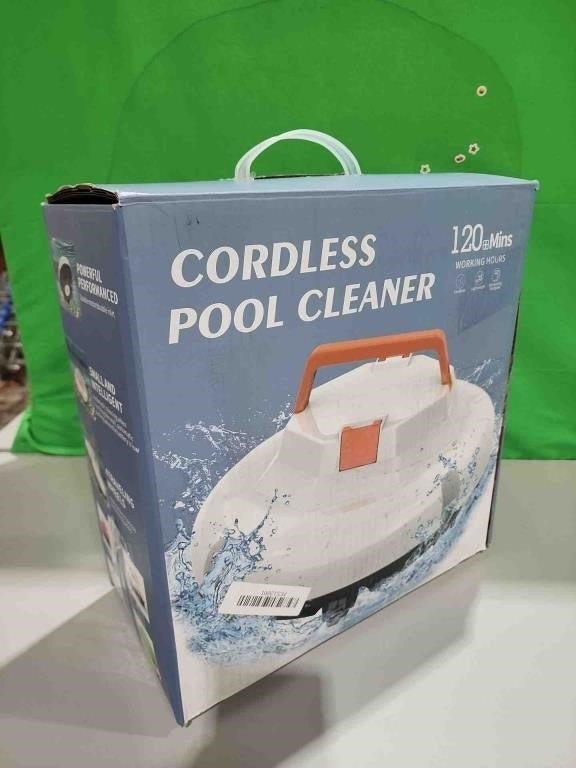 Robotic Pool Cleaner Up to 130 Mins Runtime, Dual Motors, Auto-Parking, Cordless Pool Vacuum for Above Ground Pool & In-Ground Flat Pools Up to 1100 Sq.Ft