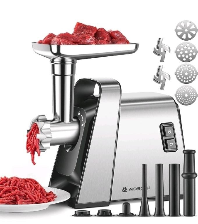AAOBOSI Meat Grinder, 3000W Max, Meat Gri