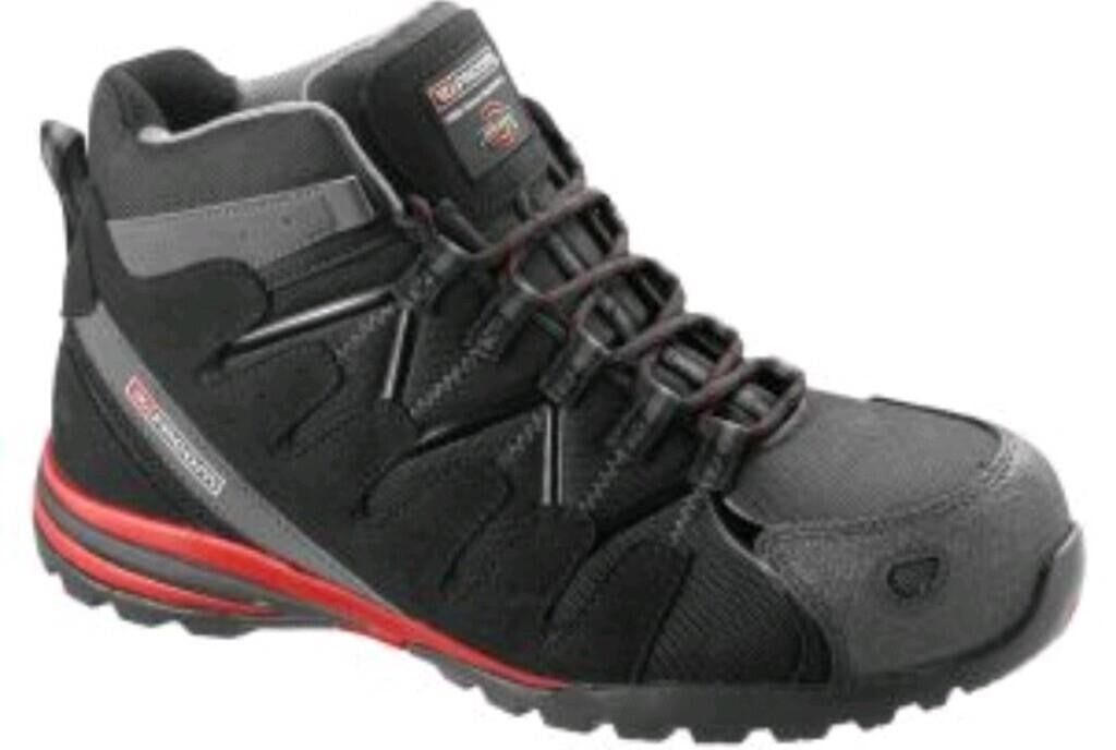 Dickies - Waterproof. HITREK Bk, Black/Red Men's Steel-Toe Boots. US Size 6.5, UK Size 5.5 ,39EUR