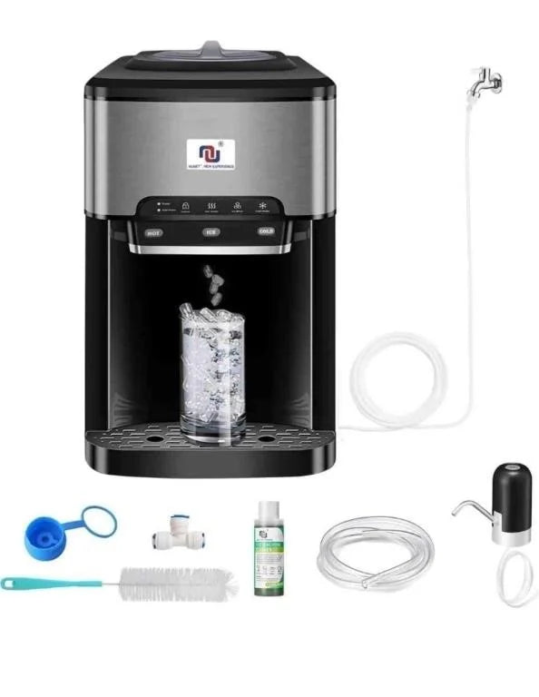 NUNET 3-in-1 Countertop Ice Maker and Hot