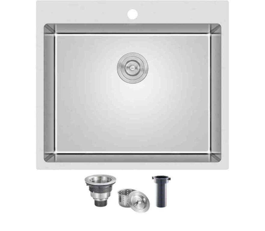 MENATT 25 x 22 Inch Drop in Kitchen Sink, Sing