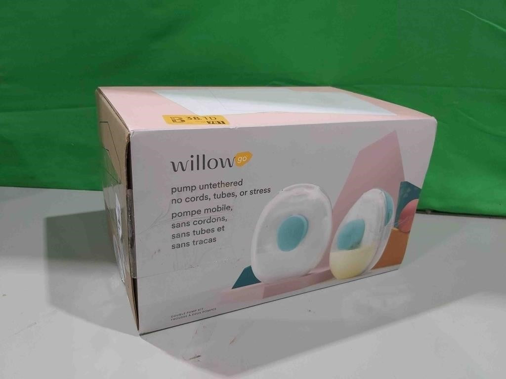 Willow Go - Hands Free Breast Pump - Wearable Breastfeeding Pump - Portable, Electric, Cordless, 9 Levels of Hospital Grade Suction Strength, App Compatible & Fits Fully in Bra, 21mm & 24mm Flange