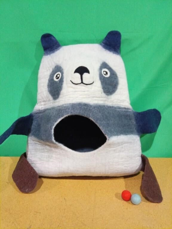 Genuine Felt Cat Bed Cave, Handmade In Nepal With
