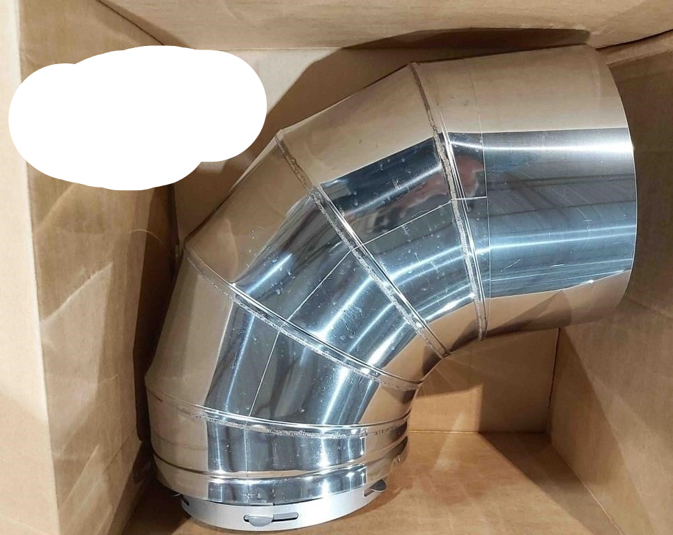 HeatFab 10" 88 Degree Elbow 29-4C, For Applications In Gas Venting Systems, CCA10E88