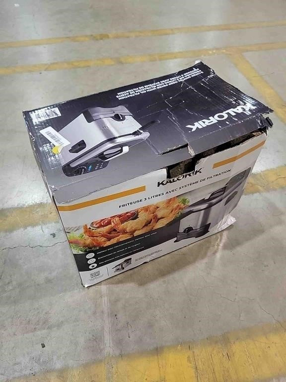 Kalorik Oil Filtration Deep Fryer, 1700 Watts , 3L