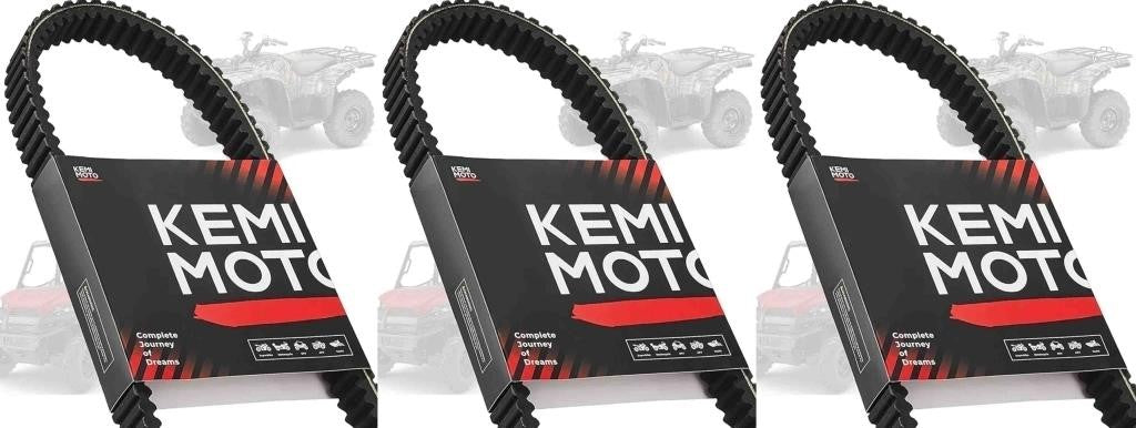 KEMIMOTO Drive Belt, ATV UTV Heavy Duty Carbon Belt 3211077 20G4022 Compatible with Polaris Ranger XP 875cc 400 500 Scrambler Magnum Sportsman Replacement for 3211077, 3211072, 3211048 -