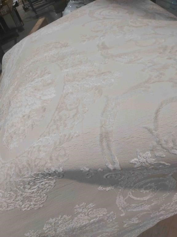 Unique Loom Finsbury T-FBRY1 Ivory Area Rug 5' 3" X 8' 0" Oval
