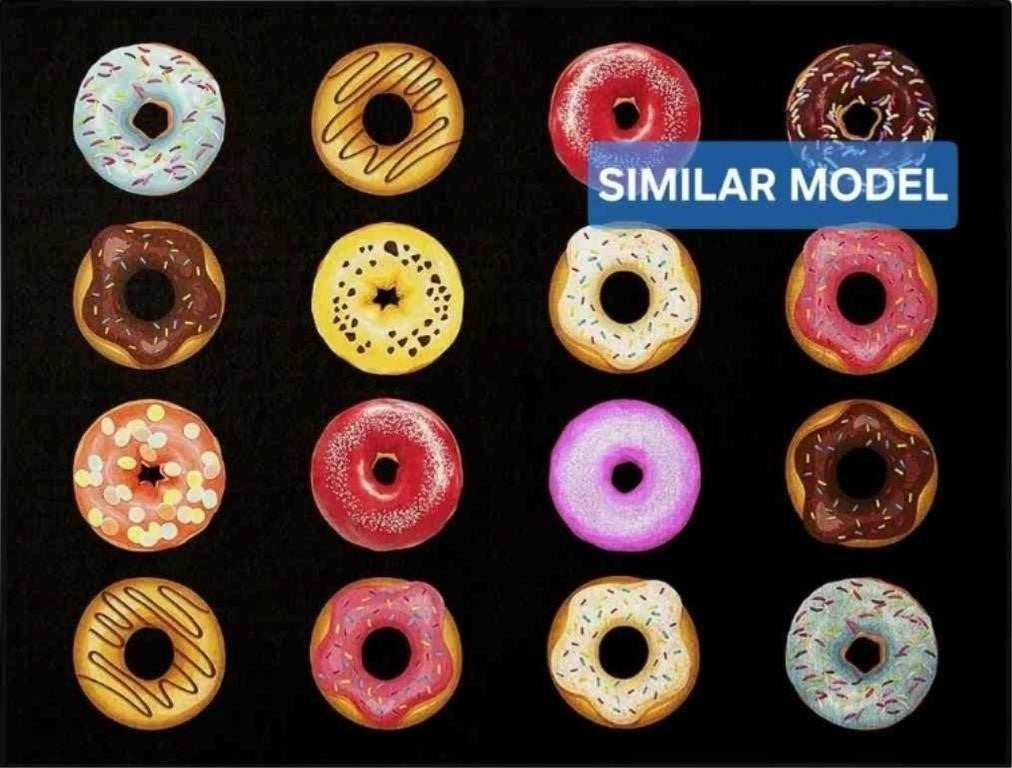 Booooom Jackson Classroom Rug, (Donut, Purple)