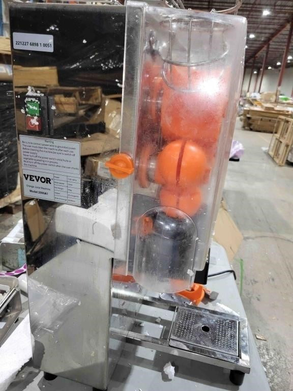 Commercial Orange Juicer Machine, 120W Automatic Juice Extractor, VEVOR