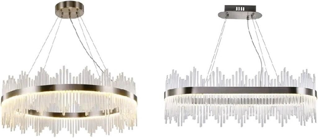 WABON Modern Crystal Chandelier, Crystal