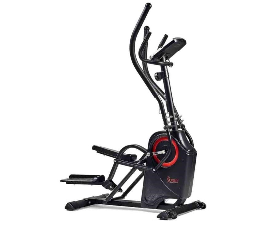 Sunny Health and Fitness Premium Cardio Climber Stepping Elliptical Machine, SF-E3919, Black
