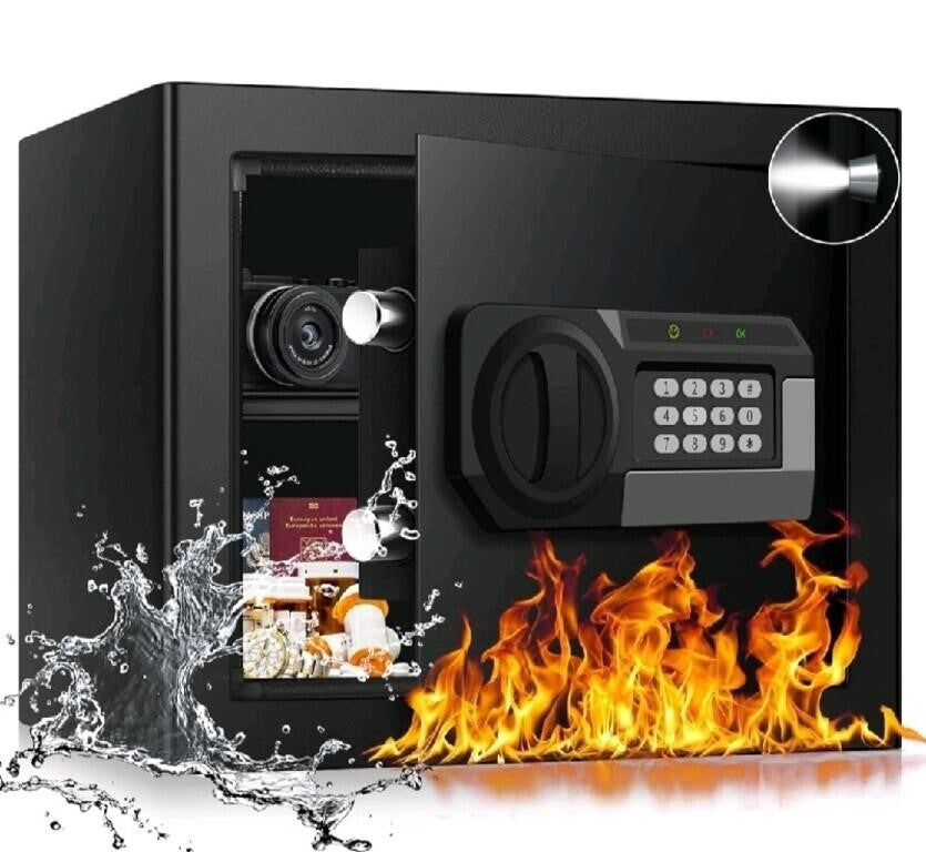 VIDXCVIT 1.6 Cub Fire Proof Safe for Home