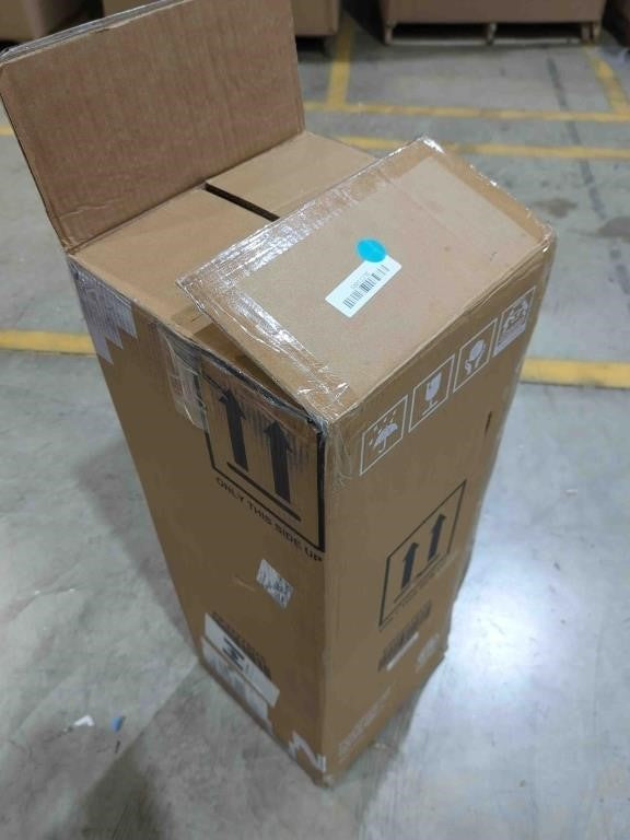 COSTWAY Top Loading Water Cooler Dispenser for 3-5 Gallon Bottle, Hot and Cold Water Cooler Dispenser with Storage Cabinet, White