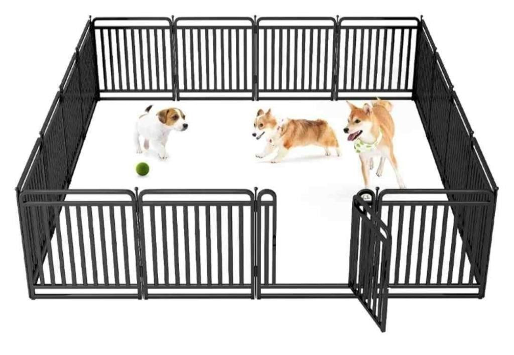 Dog Playpen,Portable Outdoor Dog Fence