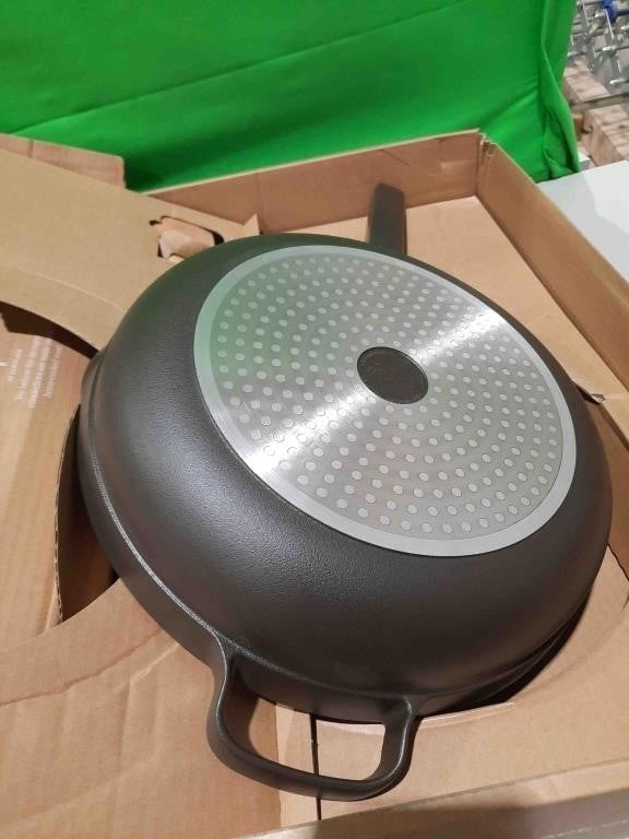 Our Place Large Always Pan 2.0-32cm (3.8L) Nonstick, Toxin-Free Ceramic Cookware | Patented 10-in-1 Aluminum Frying & Sauté Pan | Safe for Oven, Induction & All Cooktops up to 232°C | Charcoal -