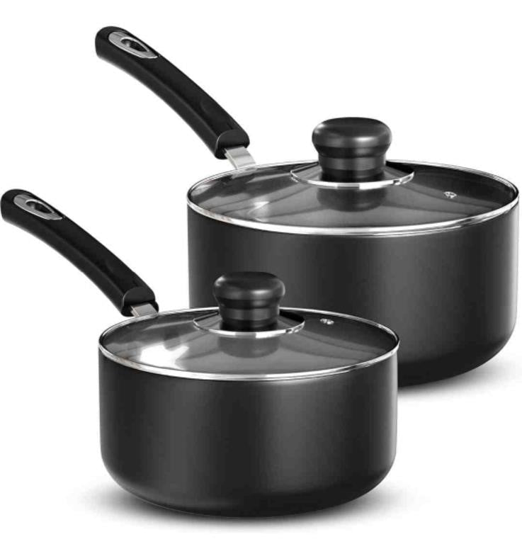 KICHLY Nonstick Saucepan Set wi