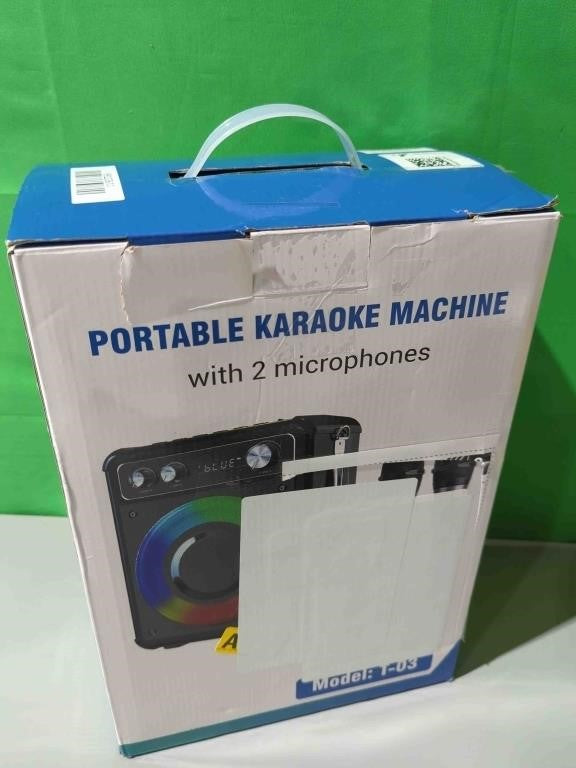 VOSOCO Karaoke Machine with 2 Wireless Microphones
