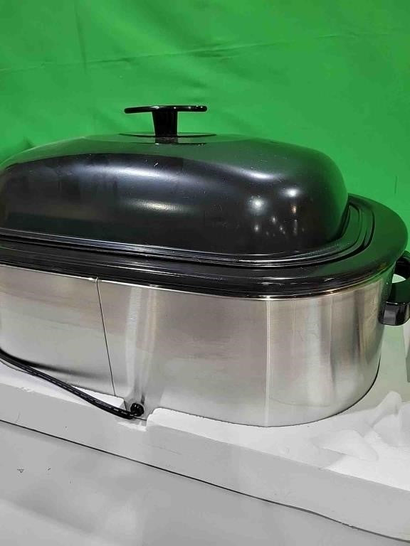 Sunvivi Electric Roaster Oven with Removable 3-bin