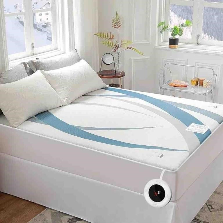 Gotcozy Heated Mattress Pad Full Size - Electric Mattress Pad Fit up to 15‘’