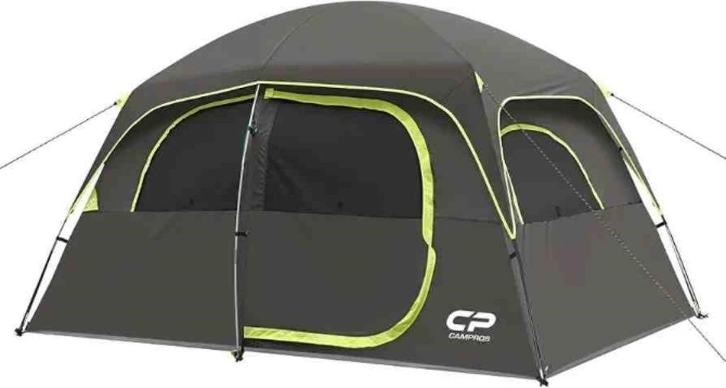 Tents for Camping 6 Person, Waterproof Windproof Dome Tent. GREY