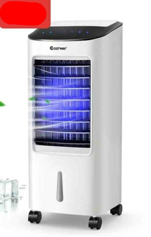 Portable Cooling Fan with Remote Control, 3-Mode, 3-Speed and 7.5H Timer Function