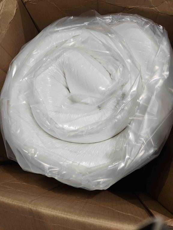 12" King Size Memory Foam Mattress, White.