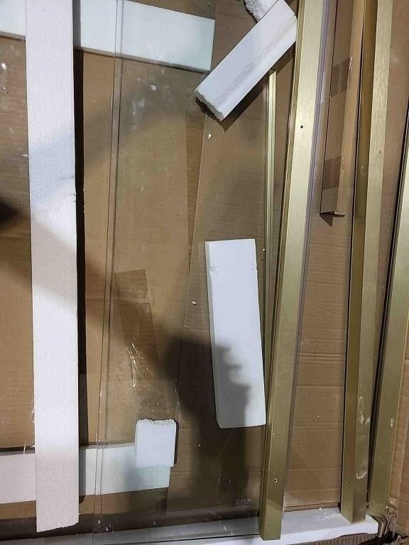 Bathbliss 42" W×72" H Shower Door Pivot, 1/4"(6mm) Thick Clear Tempered Glass