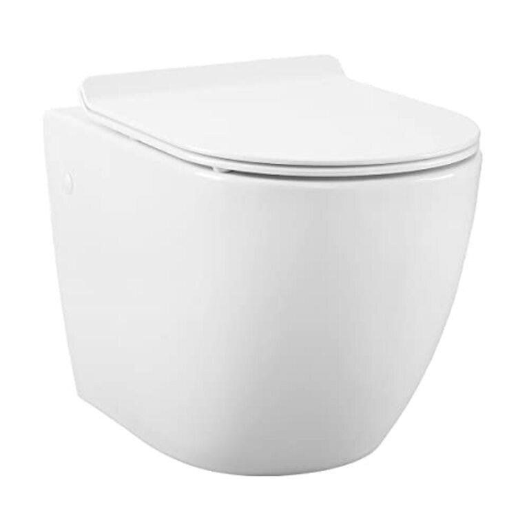 Toilet Bowl, Glossy White, #SM-WT449, Size: 21.9 Inches
