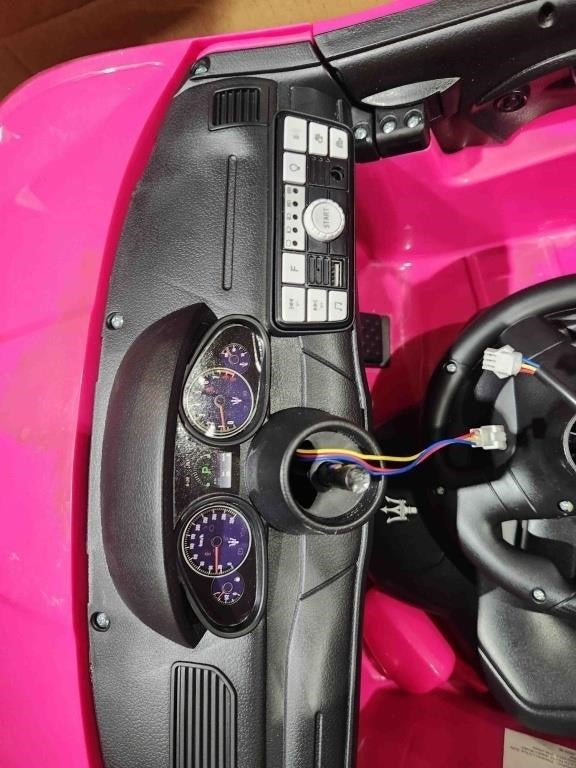 Costway 12V Kids Ride On Car Maserati GranCabrio Licensed with Remote Control and Lights, S502, Pink