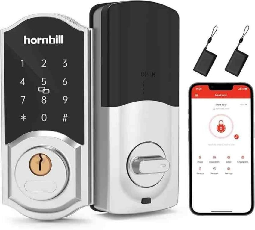 Hornbill Smart Deadbolt Lock Front Door