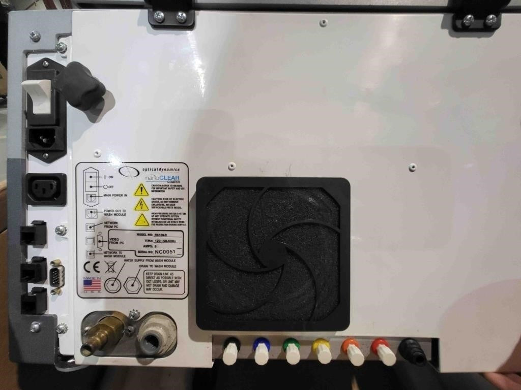 Optical Dynamics Nano Clear Coater. Model NC100-D