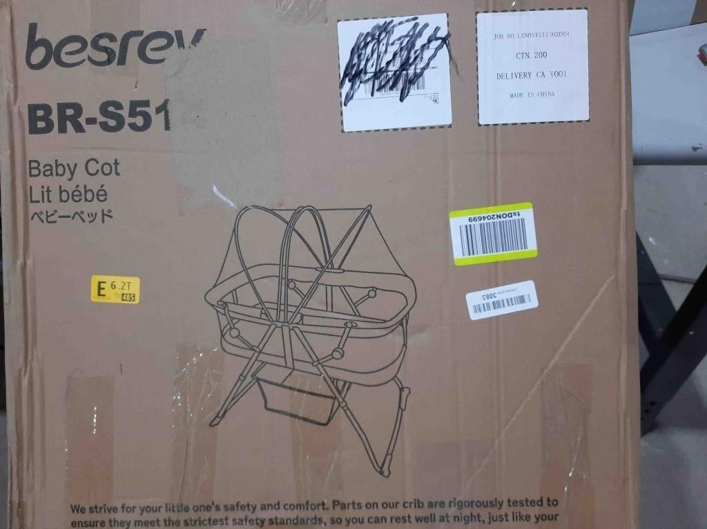 besrey Bassinet for Baby, Portable Baby