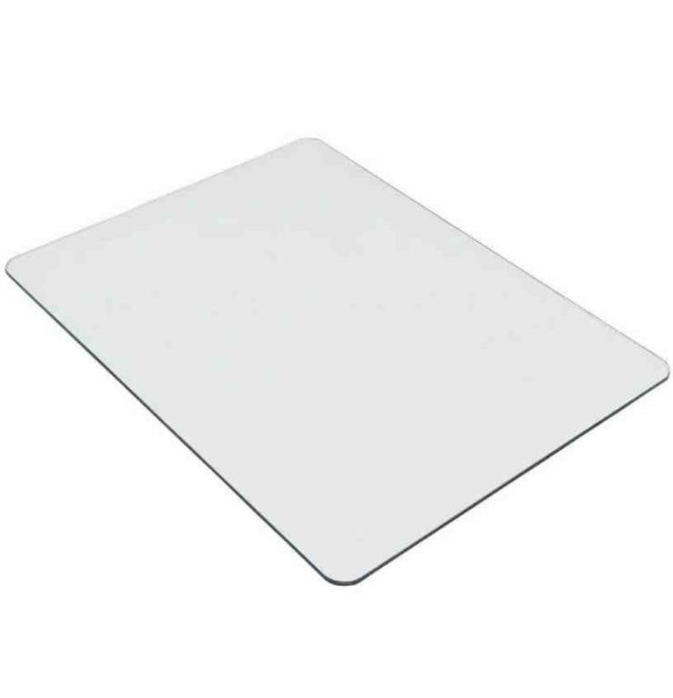 Lorell Tempered Glass Floor Matt, Clear