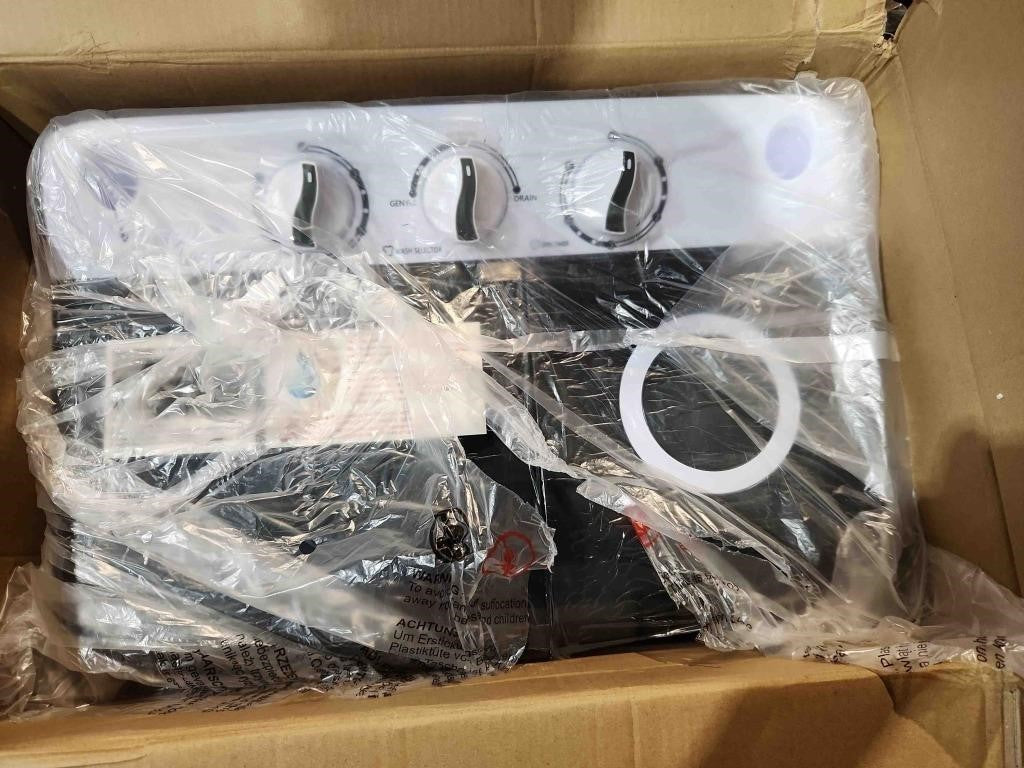 17.6 lbs Portable Washing Machine FP11024US-DK, Grey