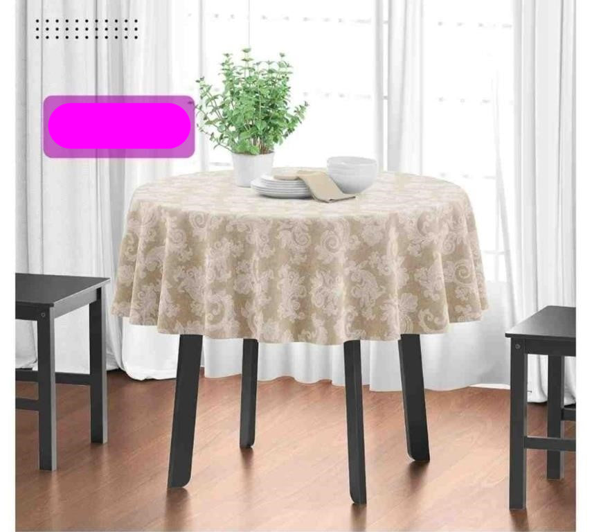 Dining Table Cloth 145 cm-Round (57 in-Round)