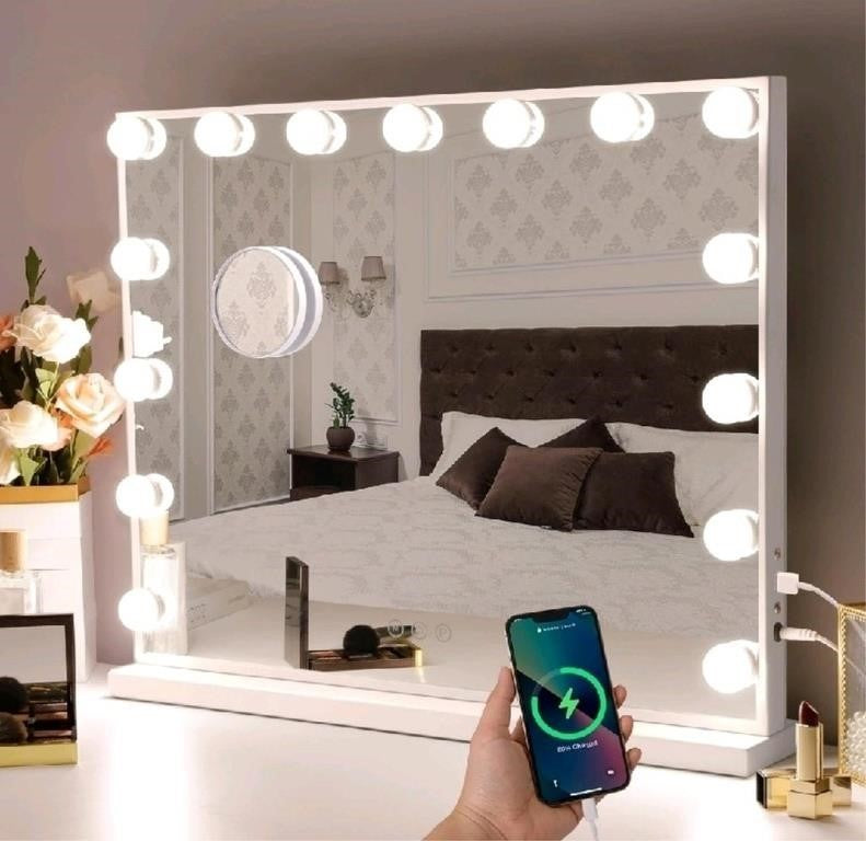 Hansong Large Vanity Mirror with Lights