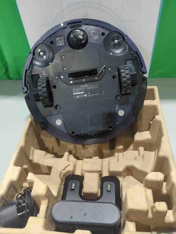 ZCWA Robot Vacuum and Mop Combo, 2 in 1 Mopping Robotic Vacuum with WiFi/App, Robotic Vacuum Cleaner, Schedule Settings, Self-Charging, Ideal for Hard Floor, Pet Hair and Low Pile Carpet Navy Blue BR151 - E