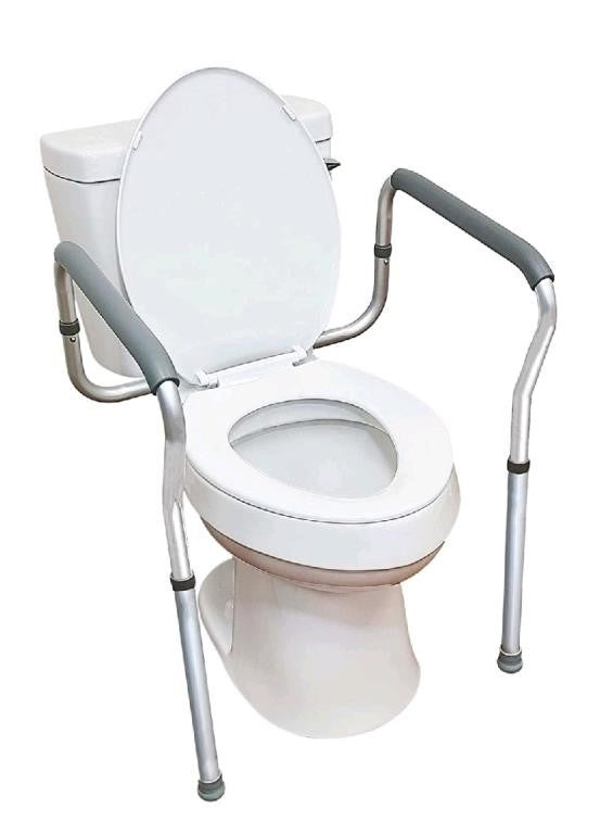 Carex Toilet Safety Frame, Grab Bars For Seniors,
