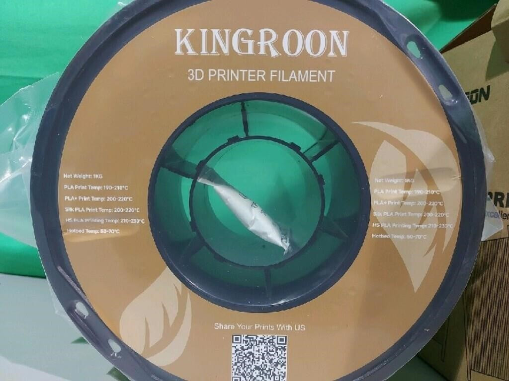 Kingroon PLA 3D Printer Filament, Tri