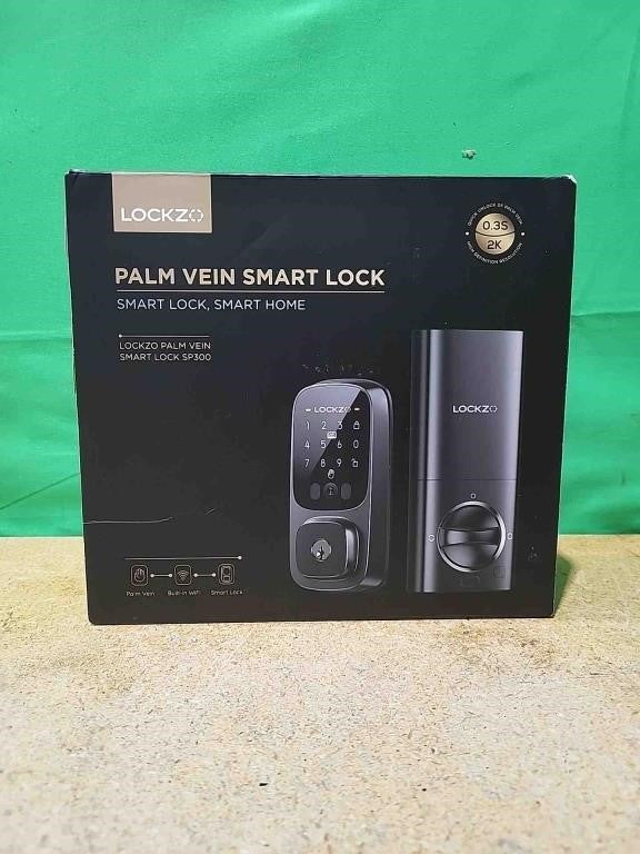 Lockzo Smart Lock with Palm Vein, Keyless Entry Door Lock for Front Door