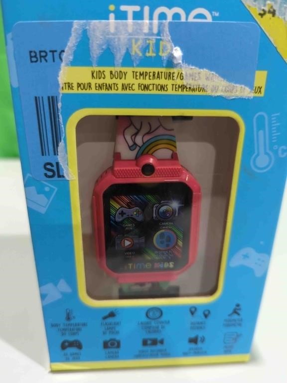 Itime Kids Body Temperature Interactive Games Watch Unicorn Design One Size Pink