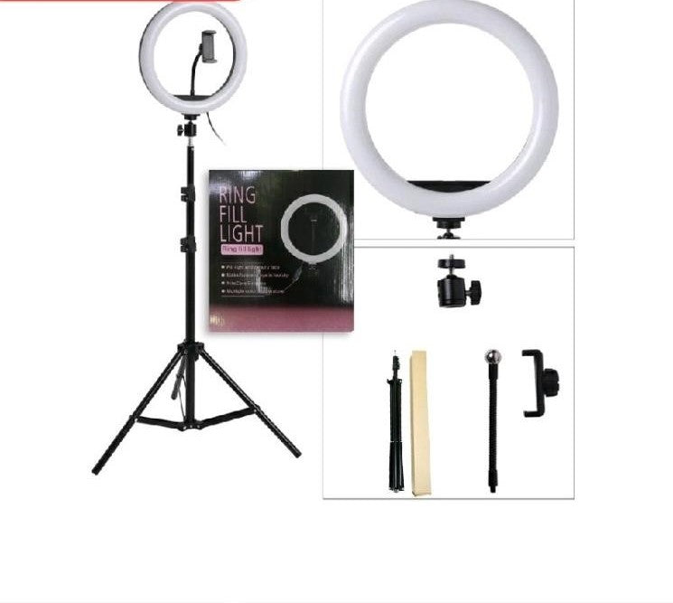 LED Ring Fill Light 10" with Stand