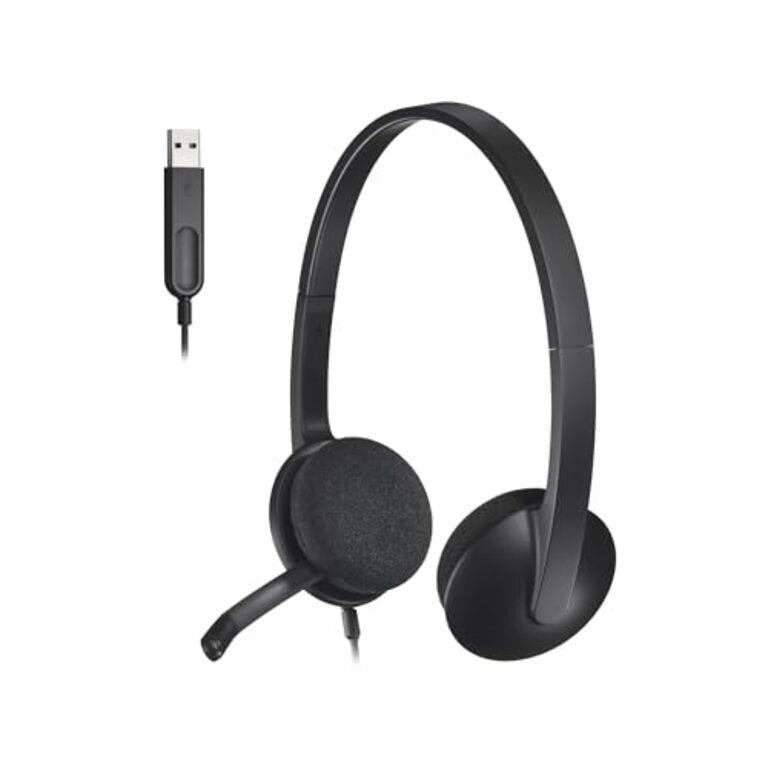 Logitech USB Headset H340, Stereo, USB Headset for Windows and Mac Black
